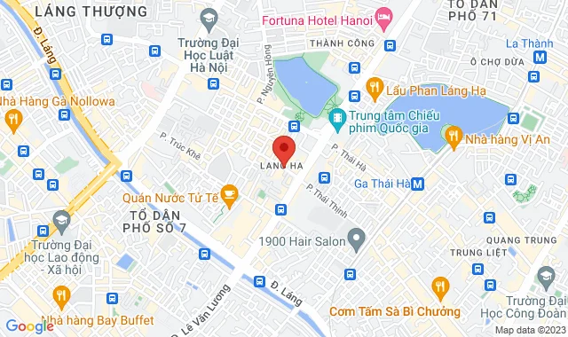 Số 18 ngõ 9 đường Hoàng Ngọc Phách, P. Láng Hạ, Q. Đống Đa