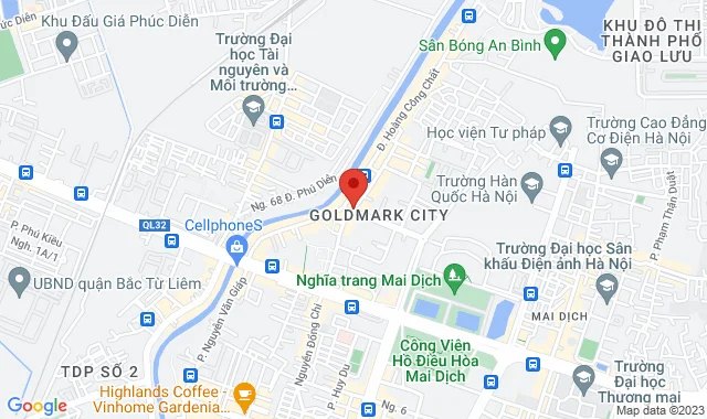 Số 186 đường Nội Bộ CC-Gold Mark City Phú Diễn, Q. Bắc Từ Liêm 