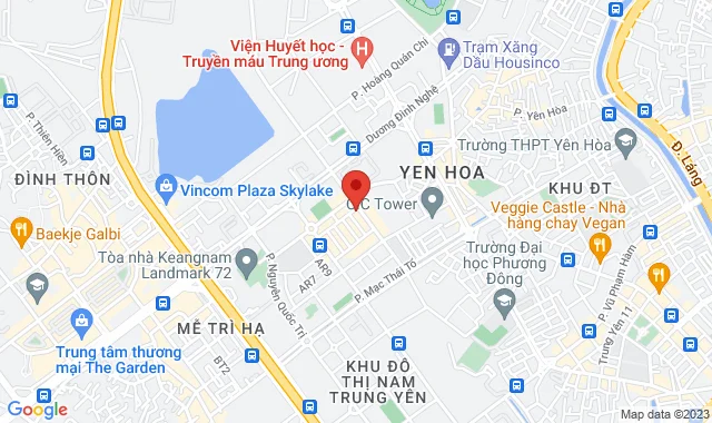 Số 1F1 A10, Đường CD3, KĐT Nam Trung Yên (cuối ngõ 148 Nguyễn Chánh), Q. Cầu Giấy