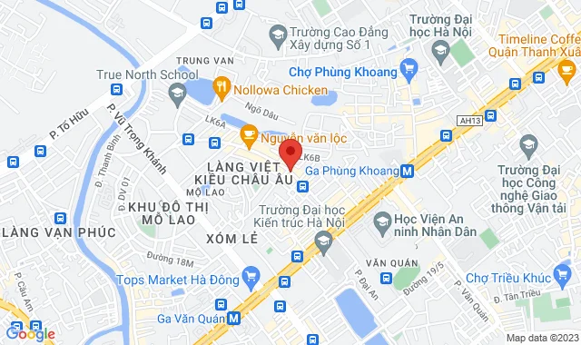   Số 2 BT16B5, đường Nguyễn Văn Lộc, P. Mộ Lao, Q. Hà Đông 