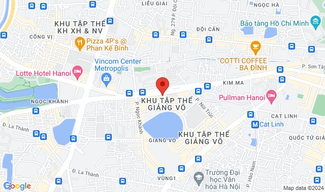 Số 2 Trần Huy Liệu, P. Đội Cấn, Q. Ba Đình