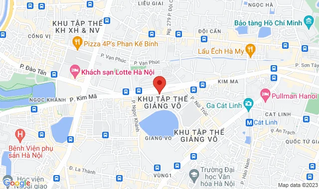 Số 2 Trần Huy Liệu, P. Giảng Võ, Q. Ba Đình
