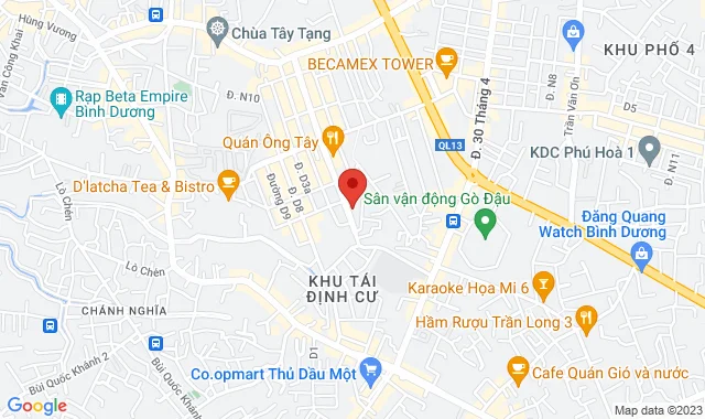 Số 207 Hoàng Văn Thụ, KDC Chánh Nghĩa, TP. Thủ Dầu Một, Bình Dương  