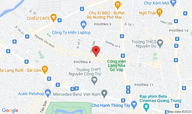 Số 218 Nguyễn Văn Khối, P.8, Q. Gò Vấp