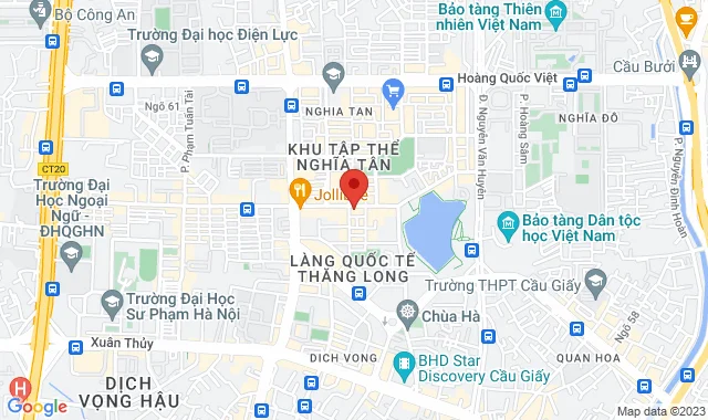 Số 223 Trần Quốc Hoàn, P. Dịch Vọng Hậu, Q. Cầu Giấy 