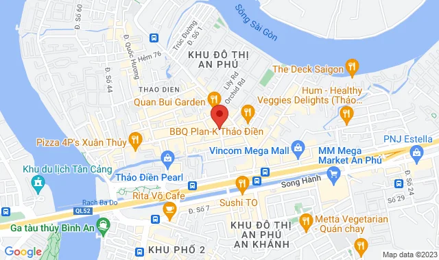 Số 29 Nguyễn Bá Lân (cổng 2 : 108 Xuân Thủy), P. Thảo Điền,  Q. 2