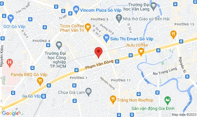 Số 295 Phạm Văn Đồng (hoặc Số 87 - 89 Trần Quốc Tuấn), P. 1, Q. Gò Vấp