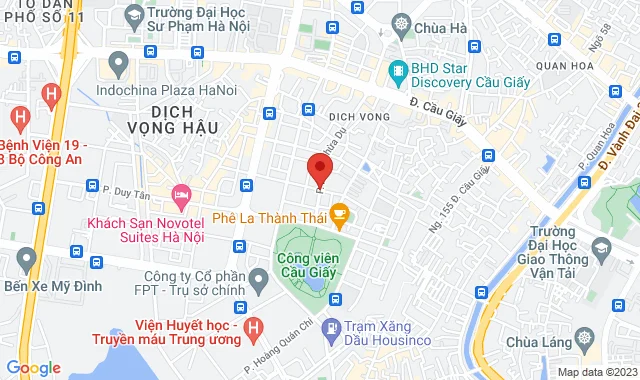 Số 35 – 37 Phố Khúc Thừa Dụ, P. Dịch Vọng, Q. Cầu Giấy