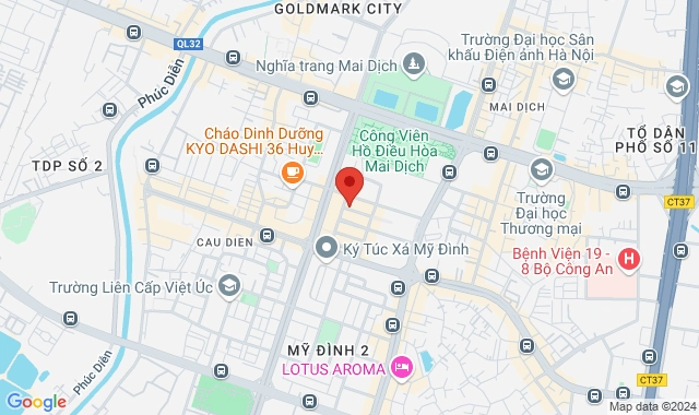 Số 37 Lô TT 01 Mon City, Ngõ 4 Hàm Nghi, P. Mỹ Đình 2,Q. Nam Từ Liêm