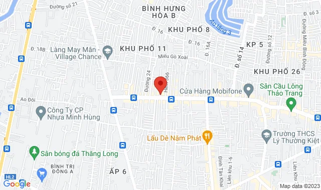 Số 374A Lê văn Quới, P. Bình Hưng Hòa A, Q. Bình Tân                                       