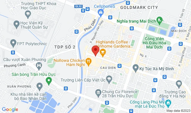 Số 38, Đường Hàm Nghi, P. Cầu Diễn, Q .Nam Từ Liêm, 