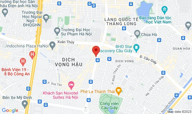Số 50 Trần Thái Tông, P. Dịch Vọng Hậu, Q. Cầu Giấy