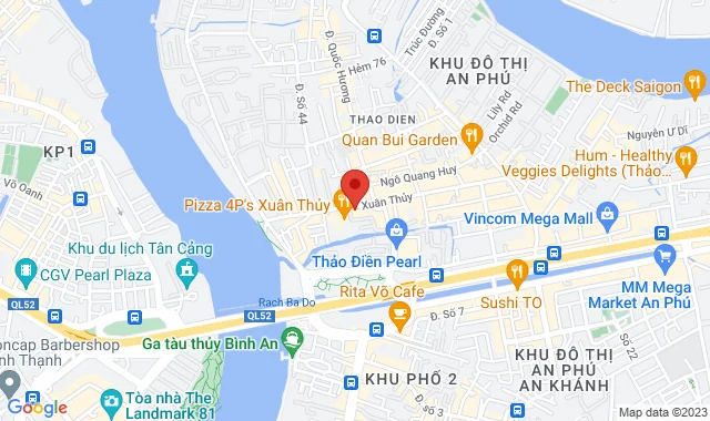 Số 52 đường Xuân Thủy, P. Thảo Điền, Tp. Thủ Đức