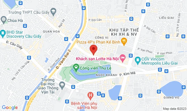 Số 54 Đào Tấn, P Cống Vị, Q. Ba Đình 