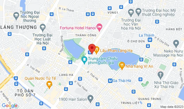 Số 6 Ngõ 71 Láng Hạ, P. Thành Công, Q. Ba Đình 