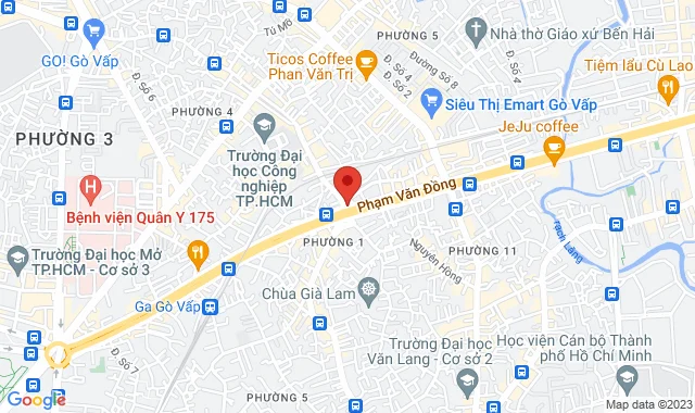Số 626 Lê Quang Định, P. 1, Q. Gò Vấp