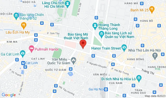 Số 66 Nguyễn Thái Học, P. Điện Biên, Q. Ba Đình