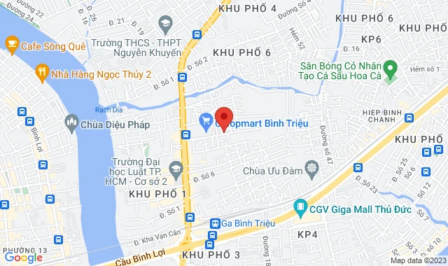Số 69 Đường số 10, Khu phố 5, P. Hiệp Bình Chánh, Q. Thủ Đức