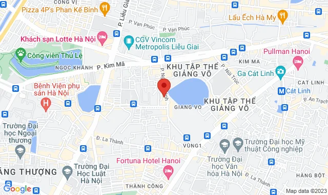 Số 76 Ngọc Khánh (104 Nhà B - Tập thể Ngọc Khánh - nằm chính trên mặt phố Ngọc Khánh), P. Ngọc Khánh, Q. Ba Đình