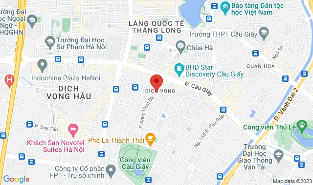 Số 8, đường Trần Đăng Ninh Kéo dài, P. Dịch Vọng, Q. Cầu Giấy 