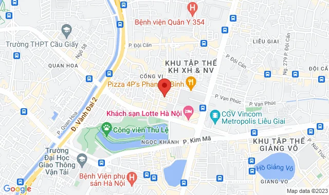 Số 8, ngõ 71 Linh Lang, P. Cống Vị, Q. Ba Đình