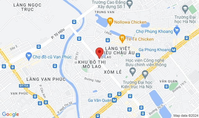 Số 82 Vũ Trọng Khánh, Phường Mộ Lao, Q. Hà Đông