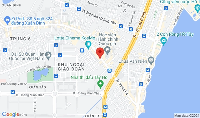 Số D2 - 107 đường Xuân La, P. Xuân Tảo, Q. Bắc Từ Liêm