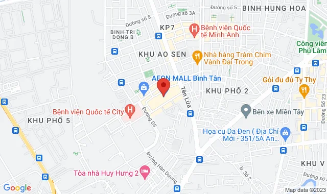 T16-17, Tầng 3, TTTM Aeon Mall, Số 532A đường Kinh Dương Vương, P. Bình Trị Đông B, Q. Bình Tân