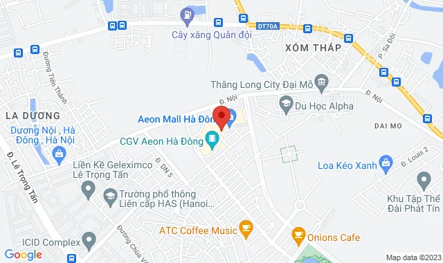 T266, Tầng 2, TTTM Aeon Mall Hà Đông , P.Dương Nội, Q.Hà Đông