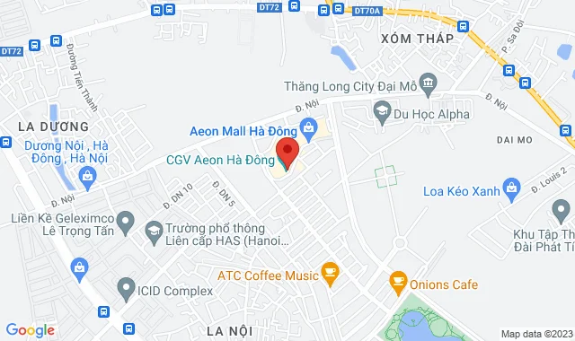 Tầng 1 – Khu Ẩm Thực – Aeon Mall Hà Đông , Khu Đô Thị  Dương Nội – Q. Hà Đông