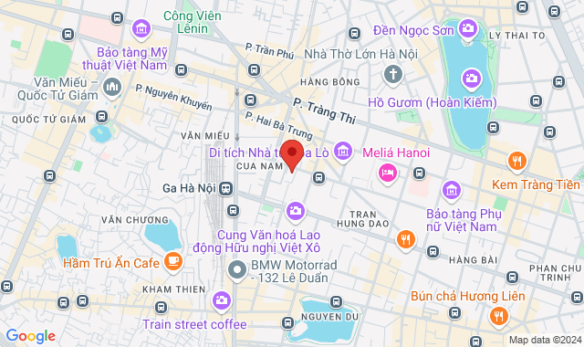 Tầng 1, Khách sạn Mövenpick Hà Nội Centre, số 83A Lý Thường Kiệt, Q. Hoàn Kiếm