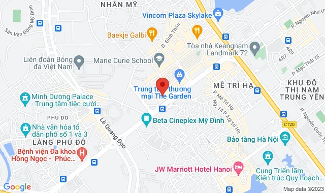 Tầng 1, Lô A004, Tháp The Manor, đường Mễ Trì, Q.Nam Từ Liêm