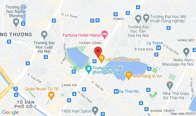 Tầng 1, Số 16, Ngõ 59 Láng Hạ, P.Thành Công, Q. Ba Đình