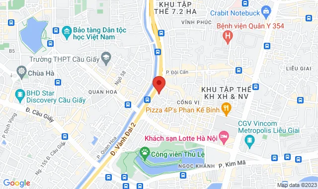 Tầng 1, Tòa nhà Leopalace21 Granferte, 226 Đường Bưởi, P. Cống Vị, Q. Ba Đình