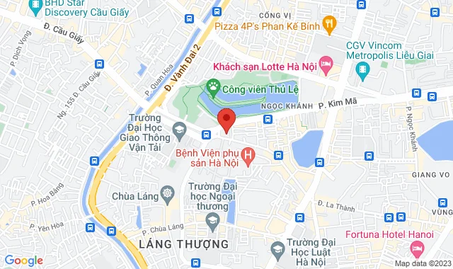 Tầng 1, tòa Nhà V-Tower, số 649 Kim Mã, P. Ngọc Khánh, Q. Ba Đình