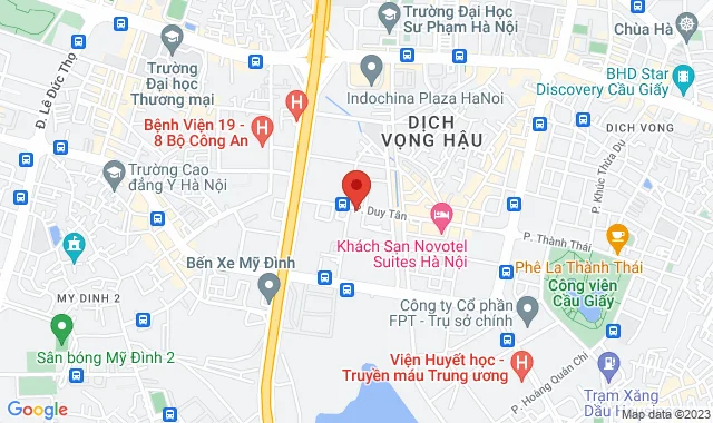 Tầng 1 Tòa nhà TTC số 19 Duy Tân,P. Dịch Vọng Hậu, Q. Cầu Giấy