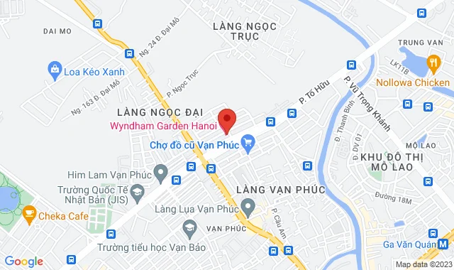 Tầng 1M, HH01, phố Tố Hữu, P. Vạn Phúc, Q.Hà Đông