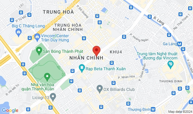 Tầng 2 - Tòa Center Point, Lê Văn Lương, P. Trung Hoà, Q. Thanh Xuân