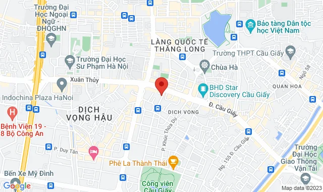 Tầng 2, số 8,Phố Trương Công Giai, P. Dịch Vọng, Q.  Cầu Giấy