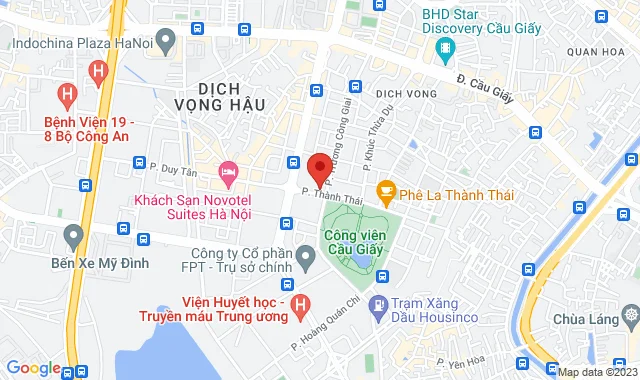 Tầng 2, tòa nhà Park Home, Lô N02 đô thị mới Cầu Giấy, Dịch Vọng, Q. Cầu Giấy
