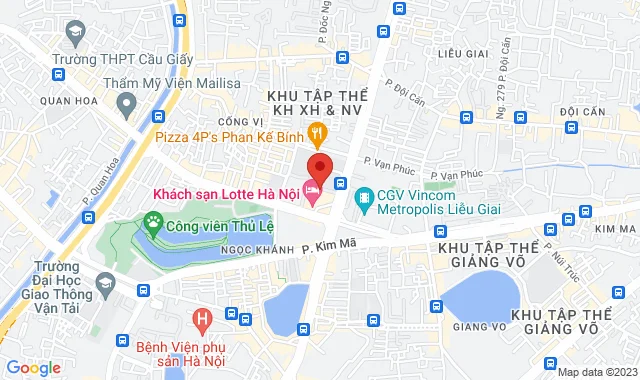 Tầng 3, Lotte Center , 54 Liễu Giai, P. Cống Vị, Q. Ba Đình