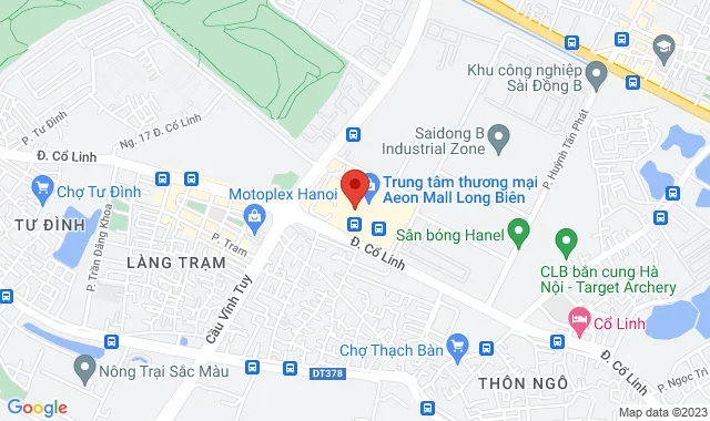 Tầng 3, TTTM Aeon Mall Long Biên, số 27 đường Cổ Linh, P. Long Biên, Q. Long Biên
