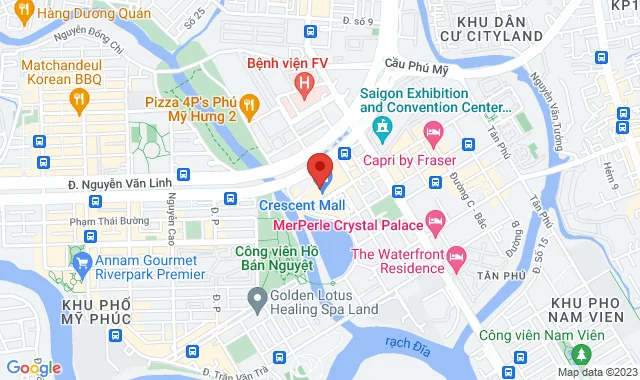 Tầng 3, TTTM Crescent Mall, 101 Tôn Dật Tiên, P. Tân Phú, Q. 7