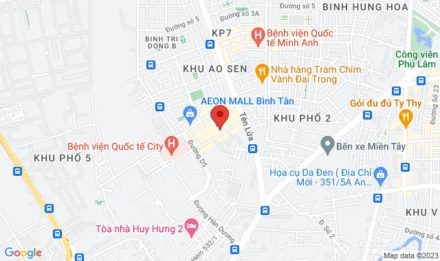 Tầng 3 TTTM Aeon Mall Bình Tân, Số 1 ĐS 17A, P. Bình Trị Đông B, Q. Bình Tân