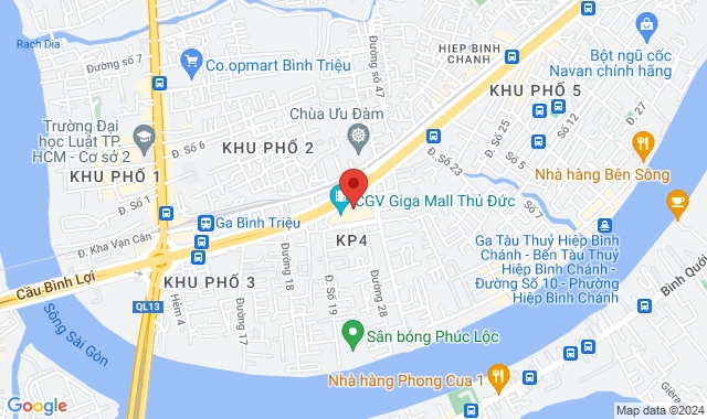 Tầng 3 TTTM Giga Mall, 240–242 Kha Vạn Cân, P. Hiệp Bình Chánh, Q. Thủ Đức