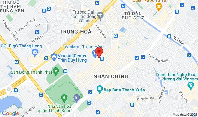 Tầng 4, tòa nhà Center Point, 27 Lê Văn Lương, Nhân Chính, Q. Thanh Xuân       