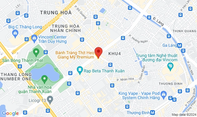 Tầng 4 Toà nhà Hà Nội Center Point, Số 27 Lê Văn Lương, P.  Nhân Chính, Q.Thanh Xuân