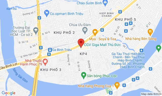 Tầng 4 TTTM Giga Mall Thủ Đức, 240 - 242 Phạm Văn Đồng, P. Hiệp Bình Chánh, TP. Thủ Đức