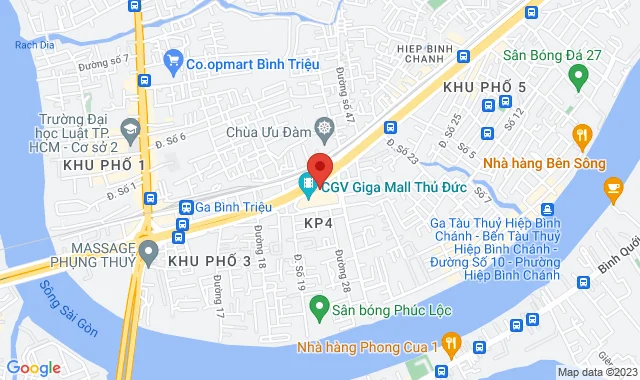 Tầng 5, TTTM Giga Mall, 240 Phạm Văn Đồng, P. Hiệp Bình Chánh, Q. Thủ Đức