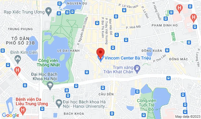 Tầng 5, Vincom Center , 191 Bà Triệu, P. Lê Đại Hành, Q. Hai Bà Trưng